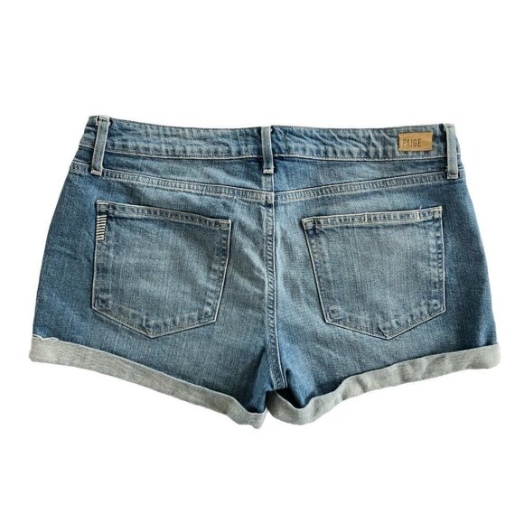 Paige Denim Jimmy Jimmy Rolled Cuff Jean Shorts 30 - Picture 3 of 8